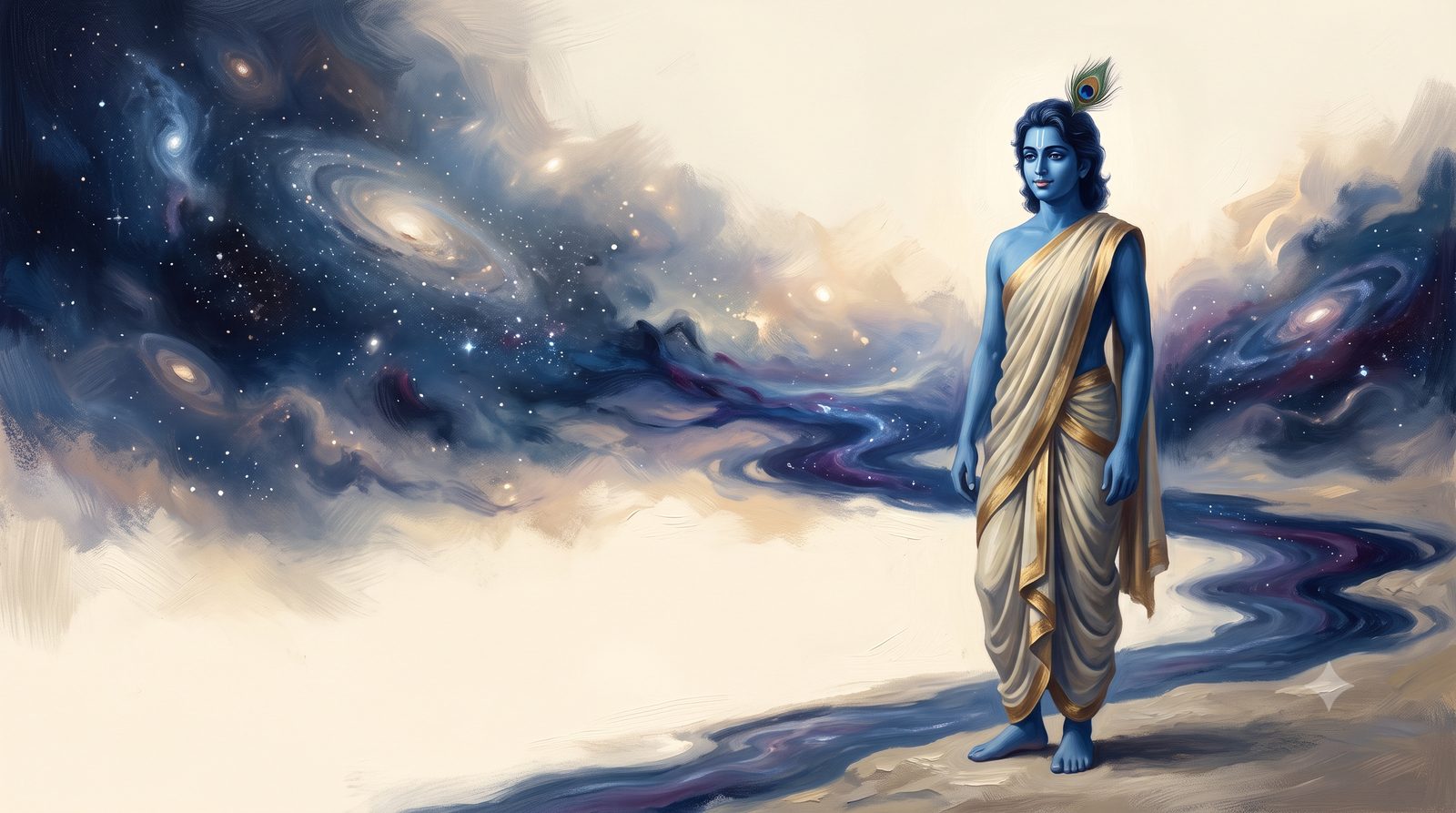 Why is Krishna blue?